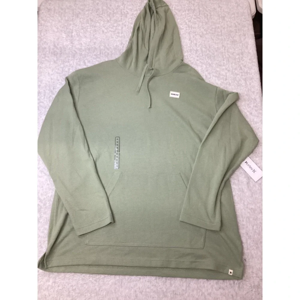 Hurley Naturals OG‎ Hooded Poncho Mens XL Heavy Meadow Green Hoodie